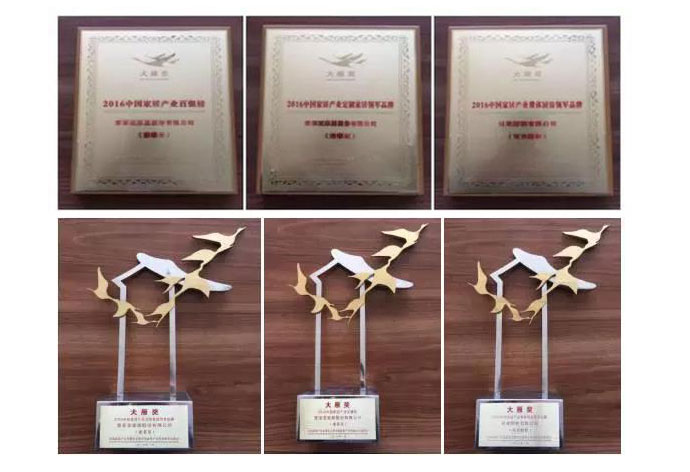 索菲亞衣柜榮獲“中國(guó)家居產(chǎn)業(yè)大國(guó)工匠獎(jiǎng)”大雁獎(jiǎng)