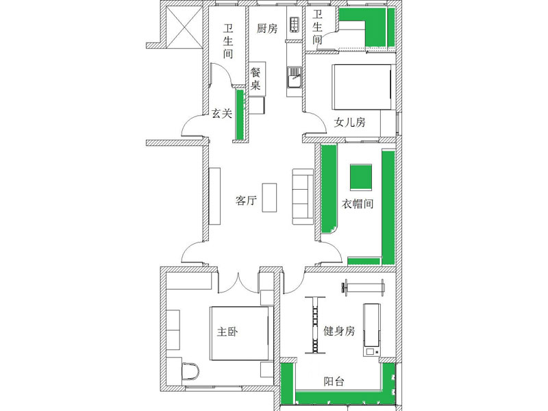 75平方兩室一廳裝修效果圖 二居變?nèi)又恍枨蓜澐?></a></div>
              <div   id=