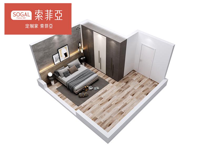 索菲亞臥室衣柜 簡約現(xiàn)代衣柜整體組合定做輕奢風(fēng)全屋定制家具