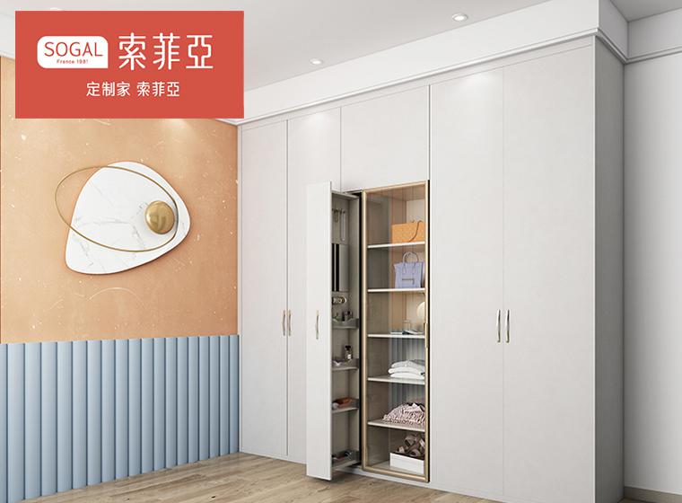 索菲亞-多功能帶配飾柜簡約衣柜定制