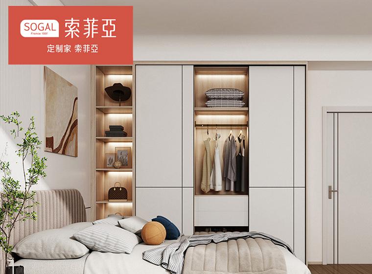 索菲亞衣柜現(xiàn)代簡(jiǎn)約家用臥室衣帽間推拉門(mén)收...