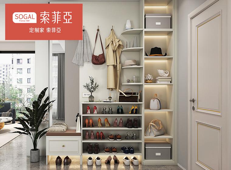 索菲亞鞋柜家用門(mén)口簡(jiǎn)約現(xiàn)代入戶玄關(guān)柜儲(chǔ)物柜一體定制鞋架柜