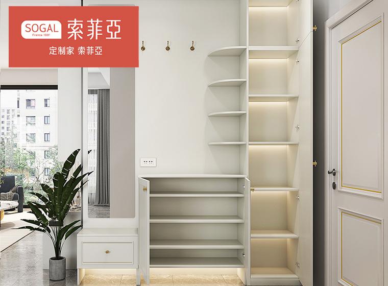索菲亞鞋柜家用門(mén)口簡(jiǎn)約現(xiàn)代入戶玄關(guān)柜儲(chǔ)物柜一體定制鞋架柜