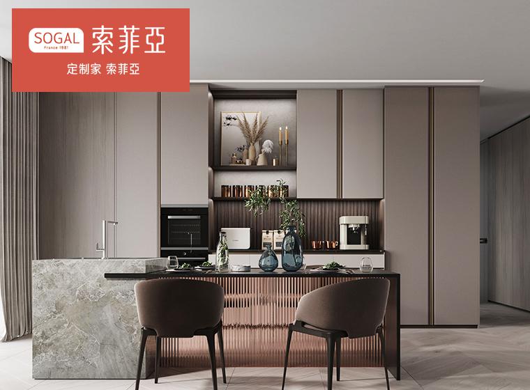 索菲亞萊斯系列輕奢家具定制入戶臥室電視柜餐酒柜全屋定制